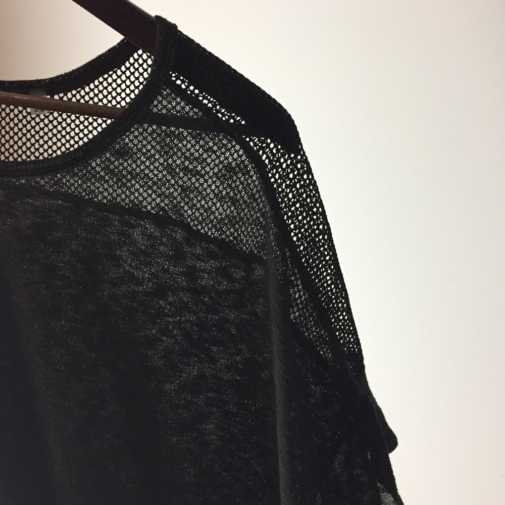 Dex Black Flowy Knit Top